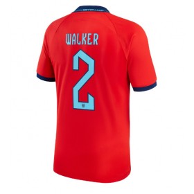 England Kyle Walker #2 Borta Kläder VM 2022 Kortärmad
